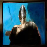 Realistic and fantastic painting, Michel Van de Velde 'Marine Metamorphosis' oil on canvas 1993