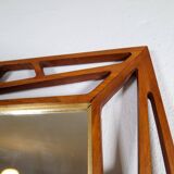 Rare large mirror "Konkret" Mid-Century Yngve Ekström by Eden Spegel in Sweden