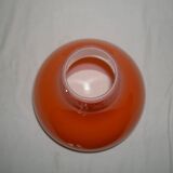 Orange teardrop pendant light from the 1970s