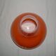 Orange teardrop pendant light from the 1970s