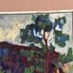 Original Swedish Oil on Canvas – "Tree in a Landscape", Unknown Artist – Vintage and Framed – 33 × 28 cm (12.9" × 11")