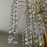60s-70s crystal tassel cascade chandelier