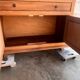 Raw wood gun cabinet
