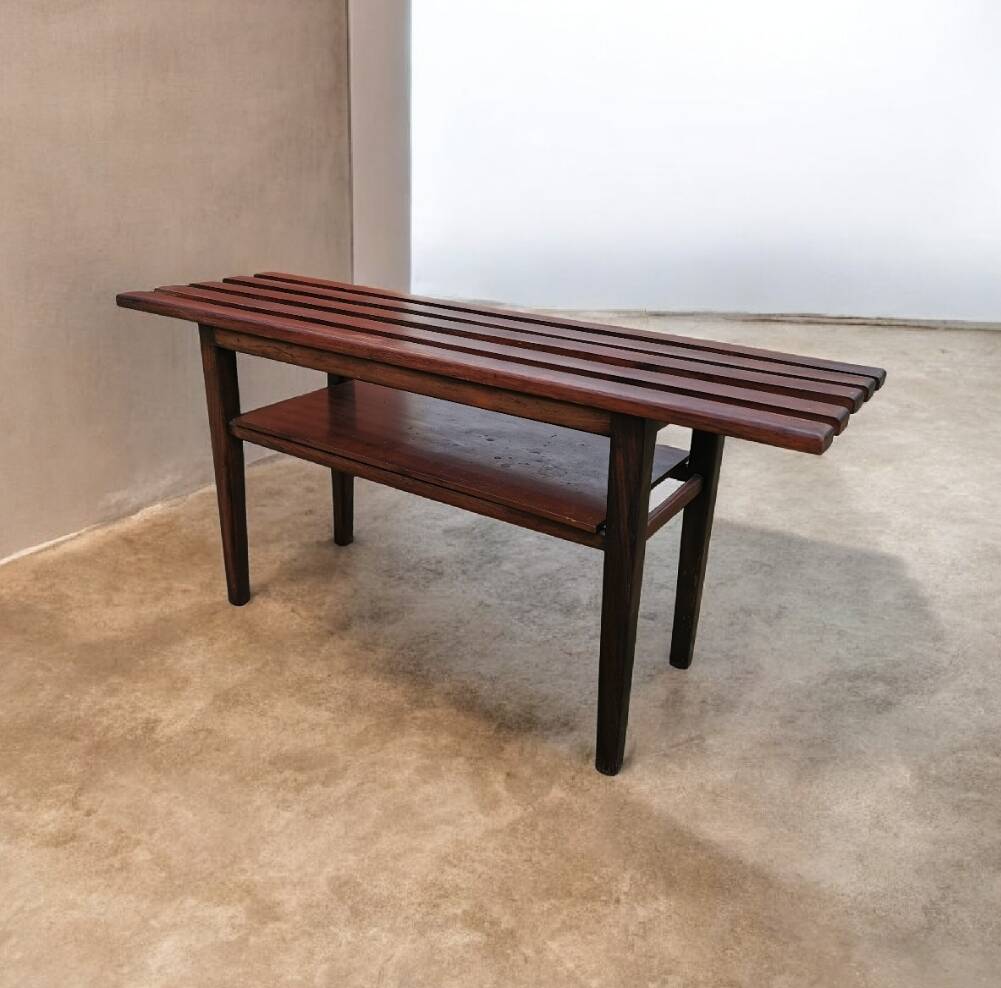 Large slatted bench
