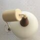 Suspension scandinave teck et opalin 1950-1960