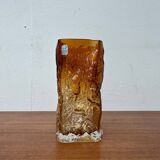 Mid-century modern glass vase by Kai Blomqvist for Kumela, Finland, 1960s.