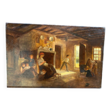 Interior scene signed 19th century