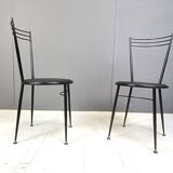 Vintage dining chairs by Calligaris, 1980s