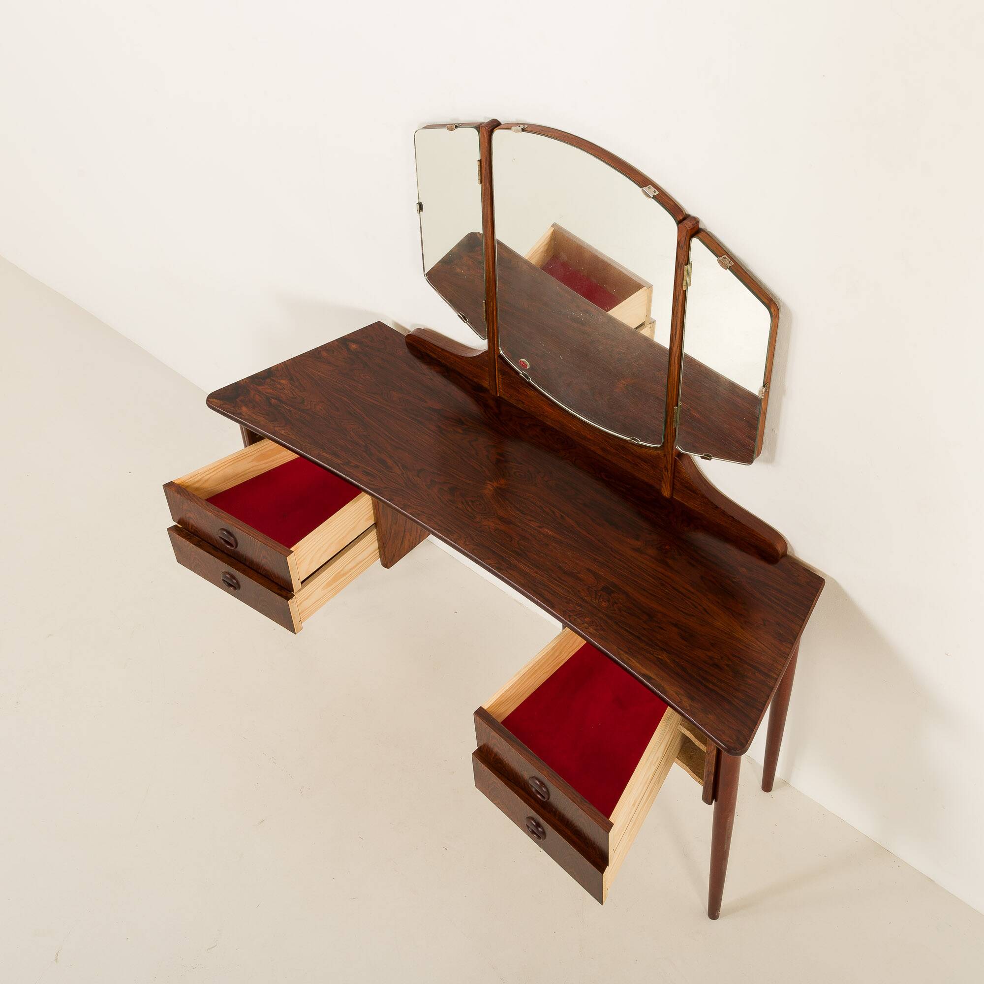 Coiffeuse scandinave en palissandre, années 1960