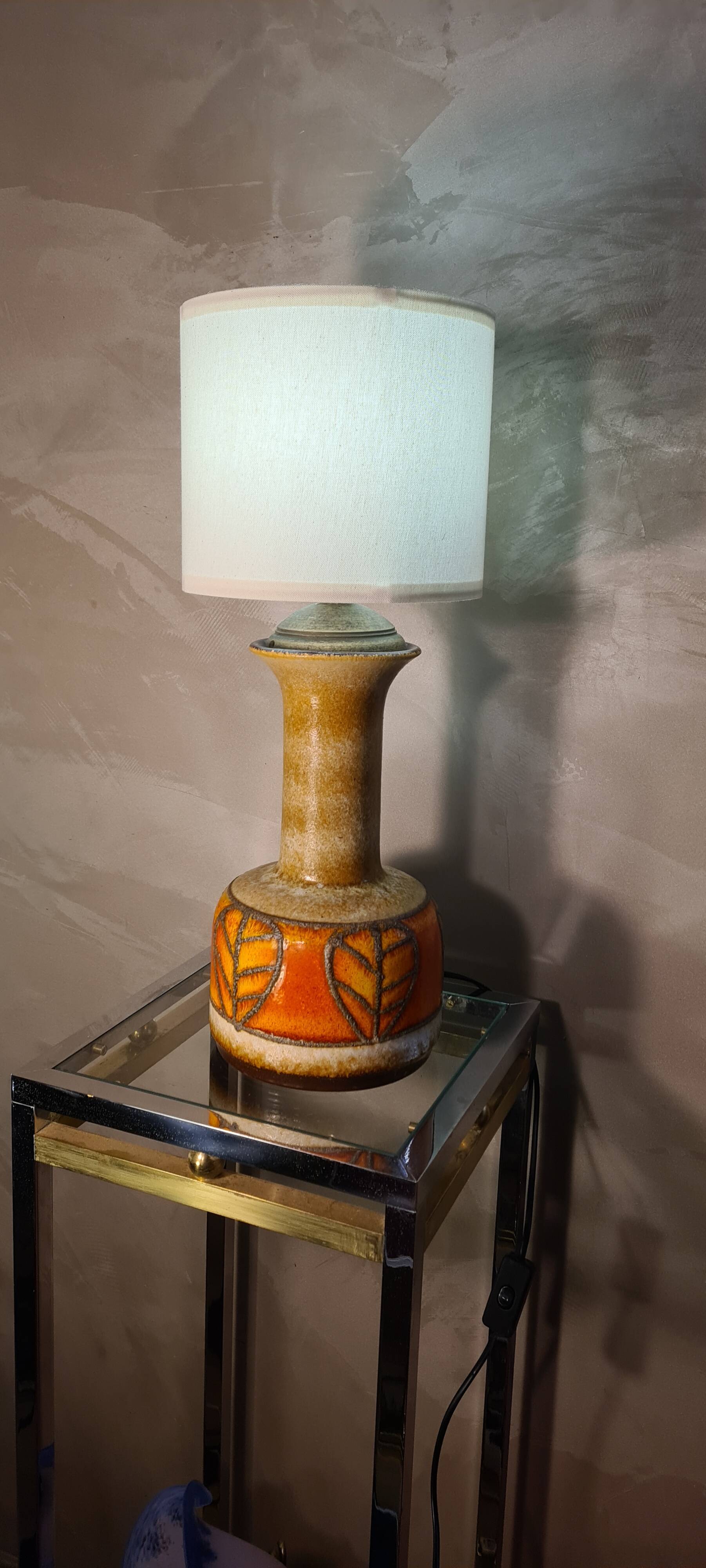 Lamp 1970 west germany ceramic 50x20 electricity ok