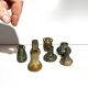 Set of 7 miniature stoneware vases, Denbac & Charles Greber, France, early 20th century