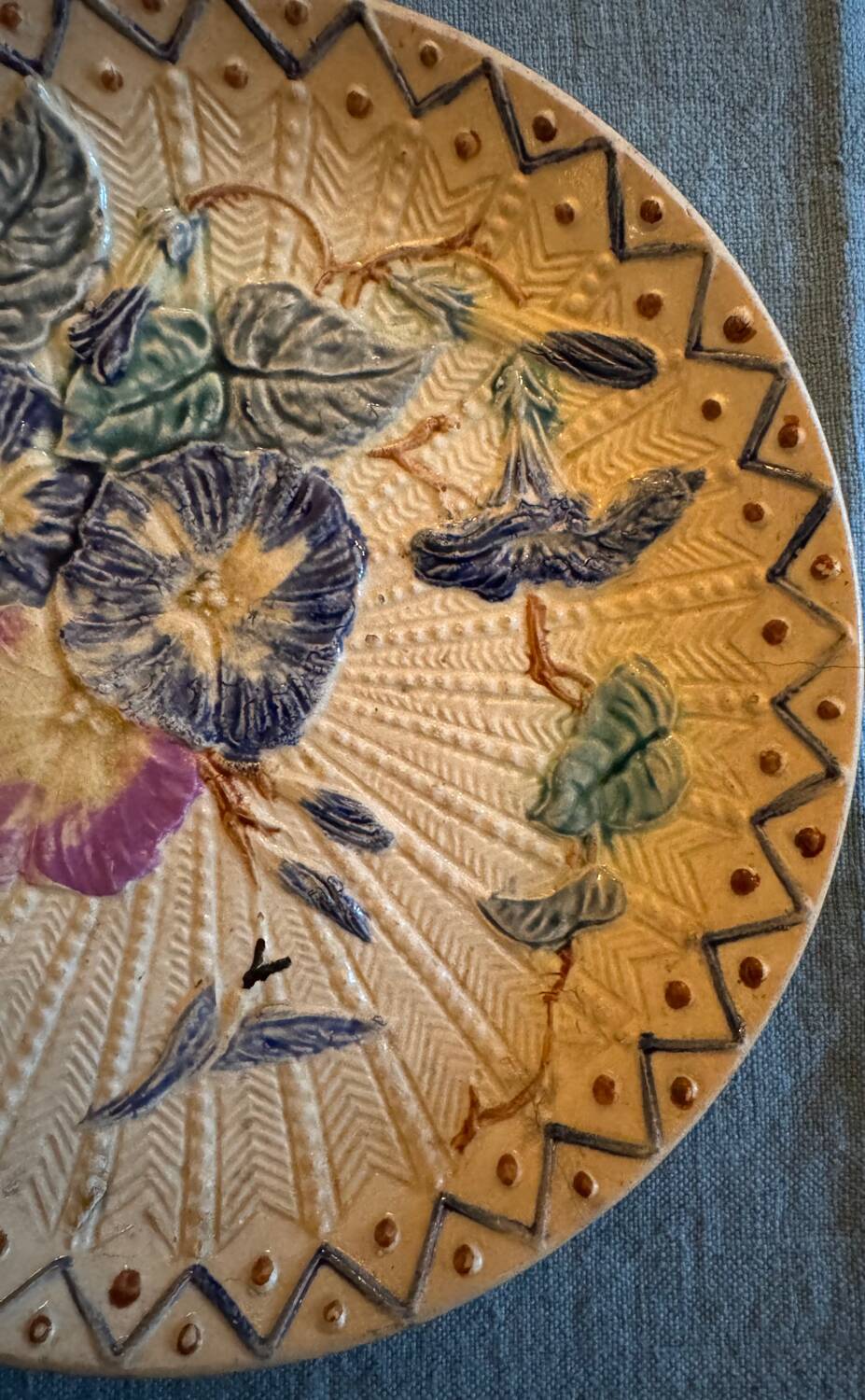 Series of 6 Wasmuel slip plates from the end of the 19th century (19th century)