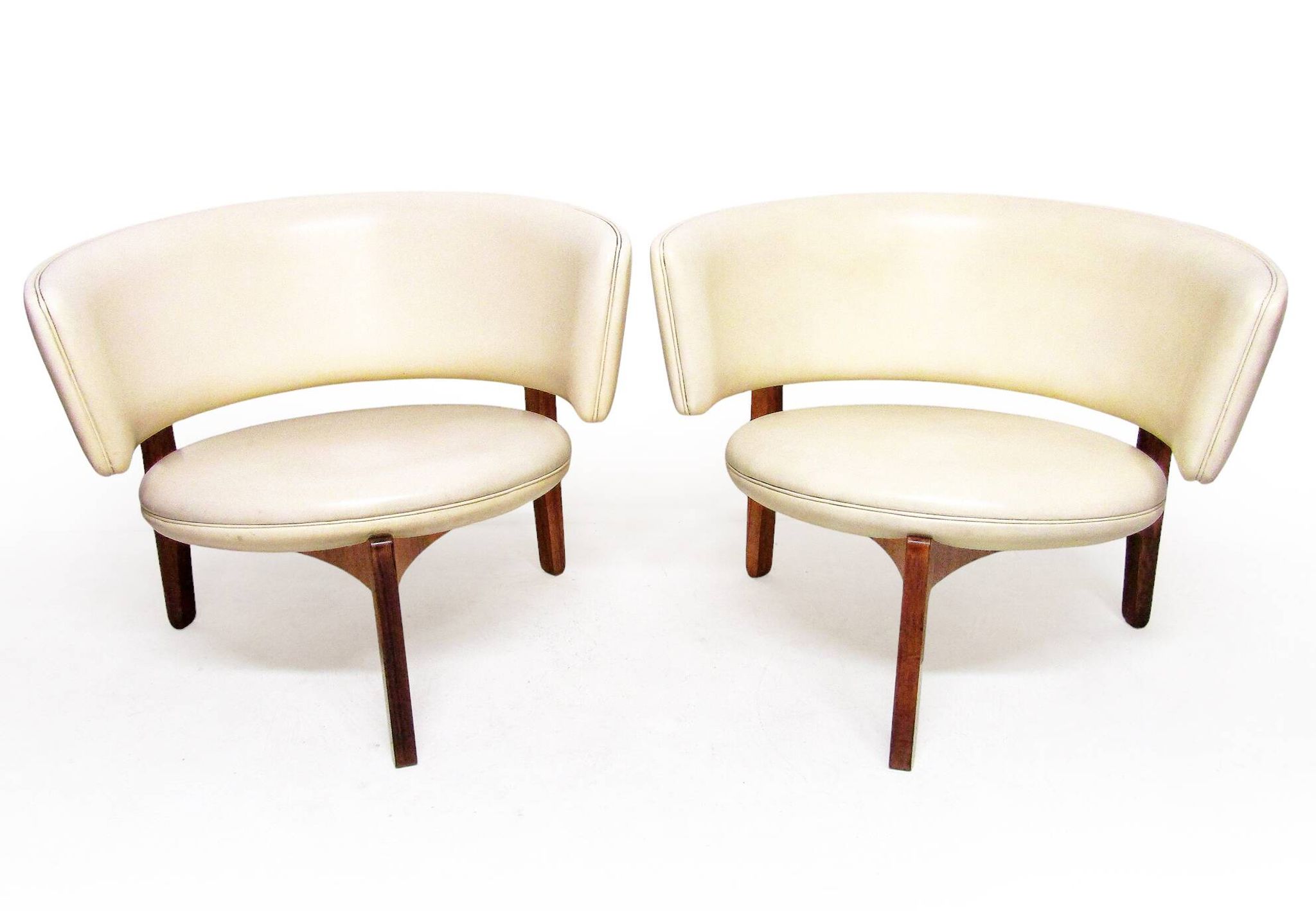 Two 1960s Danish Lounge Chairs In Rosewood By Sven Ellekaer