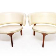 Two 1960s Danish Lounge Chairs In Rosewood By Sven Ellekaer
