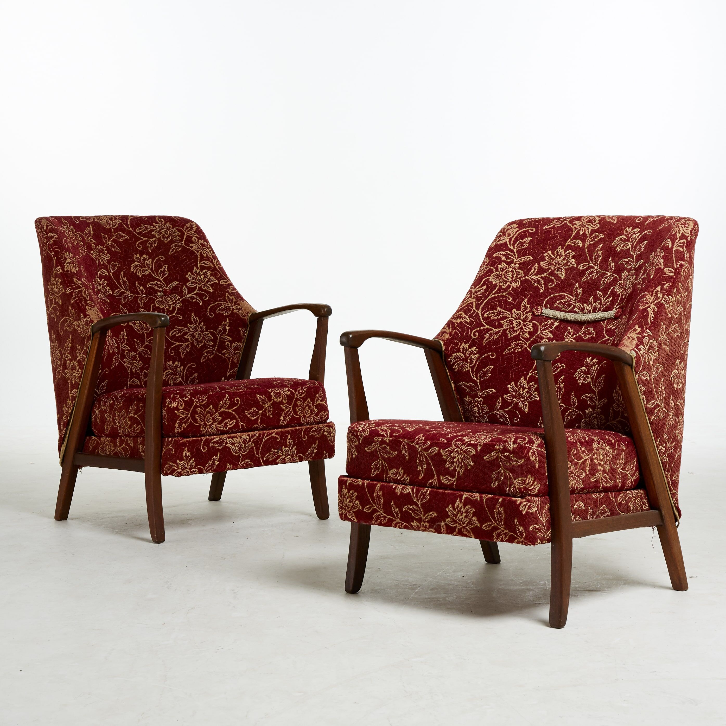 Pair of danish armchairs, 1940s