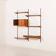 Kai Kristiansen teak wall unit with a desk, FM Mobler 1960s
