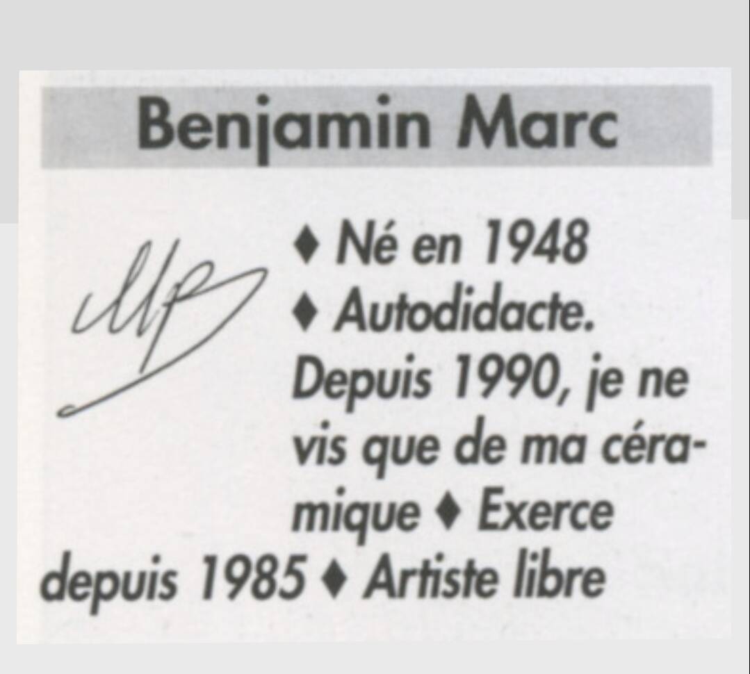 Ceramic wall vase by Marc Benjamin