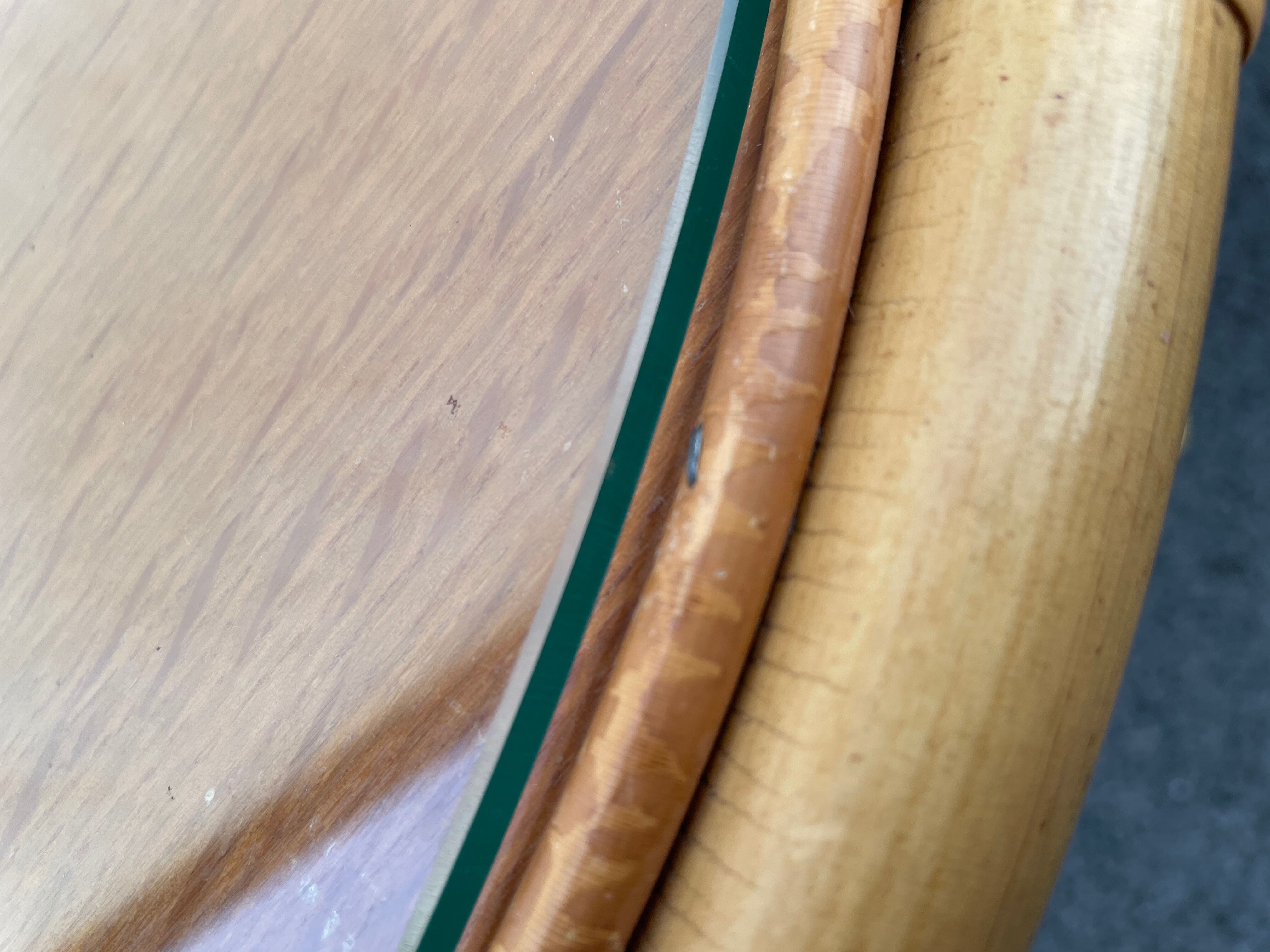 Vintage rattan roundtable