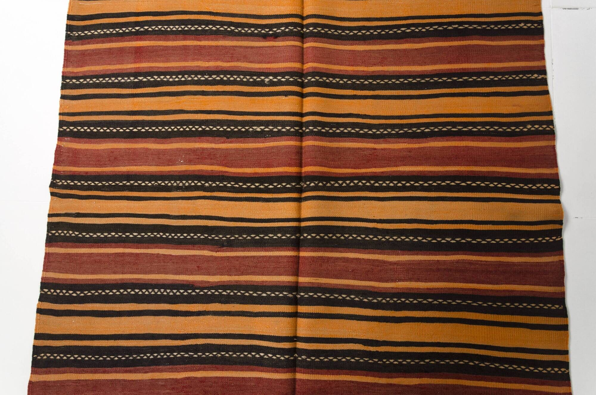 Extra Long Vintage Striped Anatolian Kilim – 337 x 139 cm – sku 134