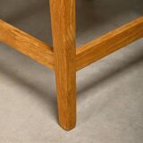 Henning Kjærnulf Set of 6 Razorblade Dining Chairs in Lambswool and Oak