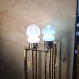 Pair of vintage space age lamps in murano glass 26x14 1960 to 70