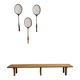 Wooden children's bench
