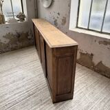 XL oak workshop sideboard with sliding doors from 1900