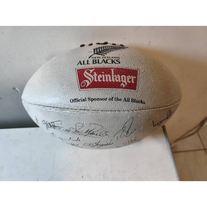 Official Rugby World Cup 91 signed All Blacks ball