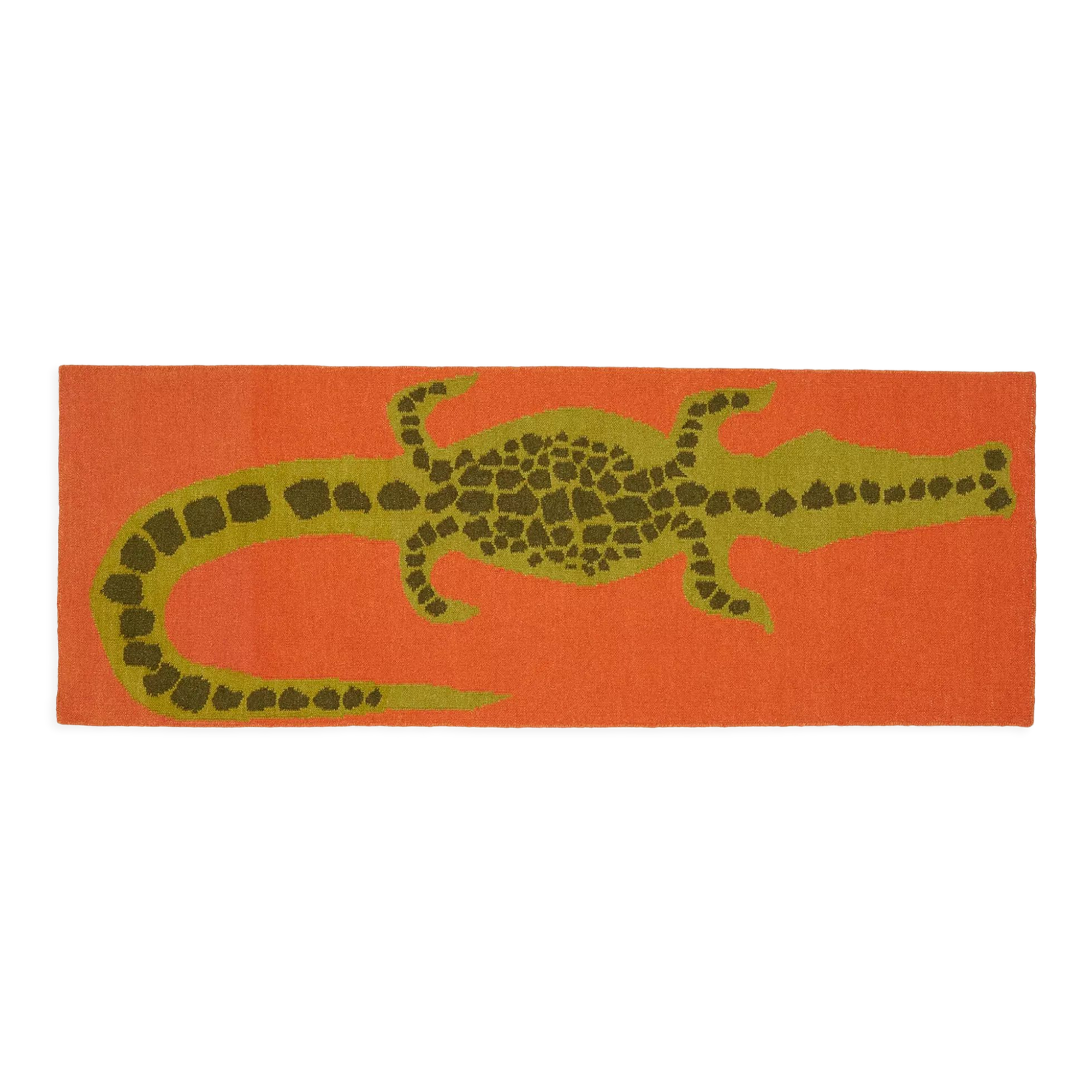 Crocodile Runner Rug in Wool