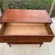 Louis XVI Empire style chest of drawers in solid teak wood with 4 drawers