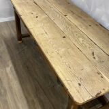Genuine old farmhouse table stripped and varnished