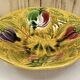 Old Sarreguemines barbotine fruit bowl salad bowl circa 1920