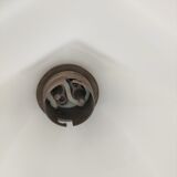 Art deco lamp silver and opaline brass