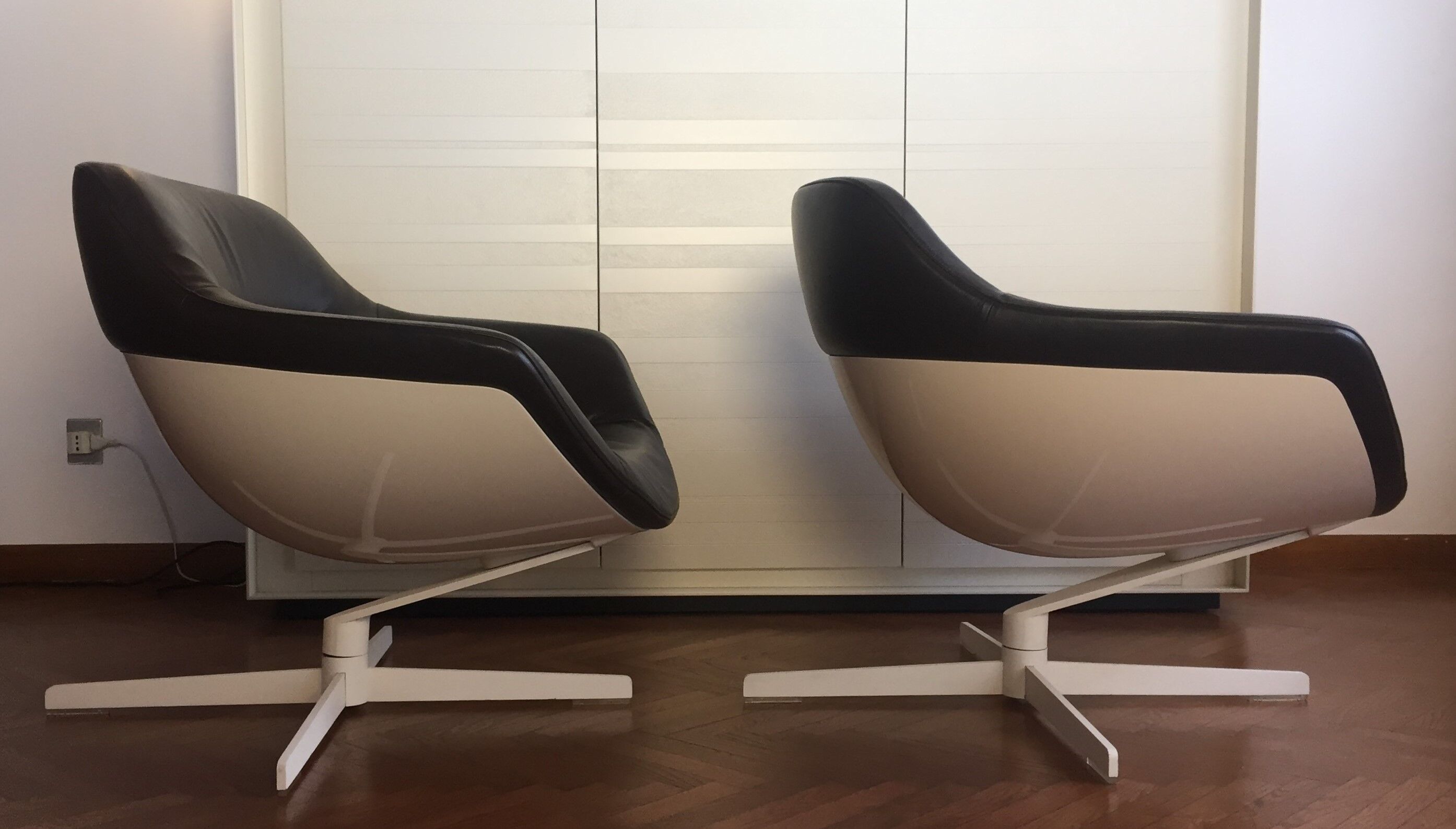 Set of 2 armchairs Auckland 277 designed by Jean Marie Massaud for Cassina