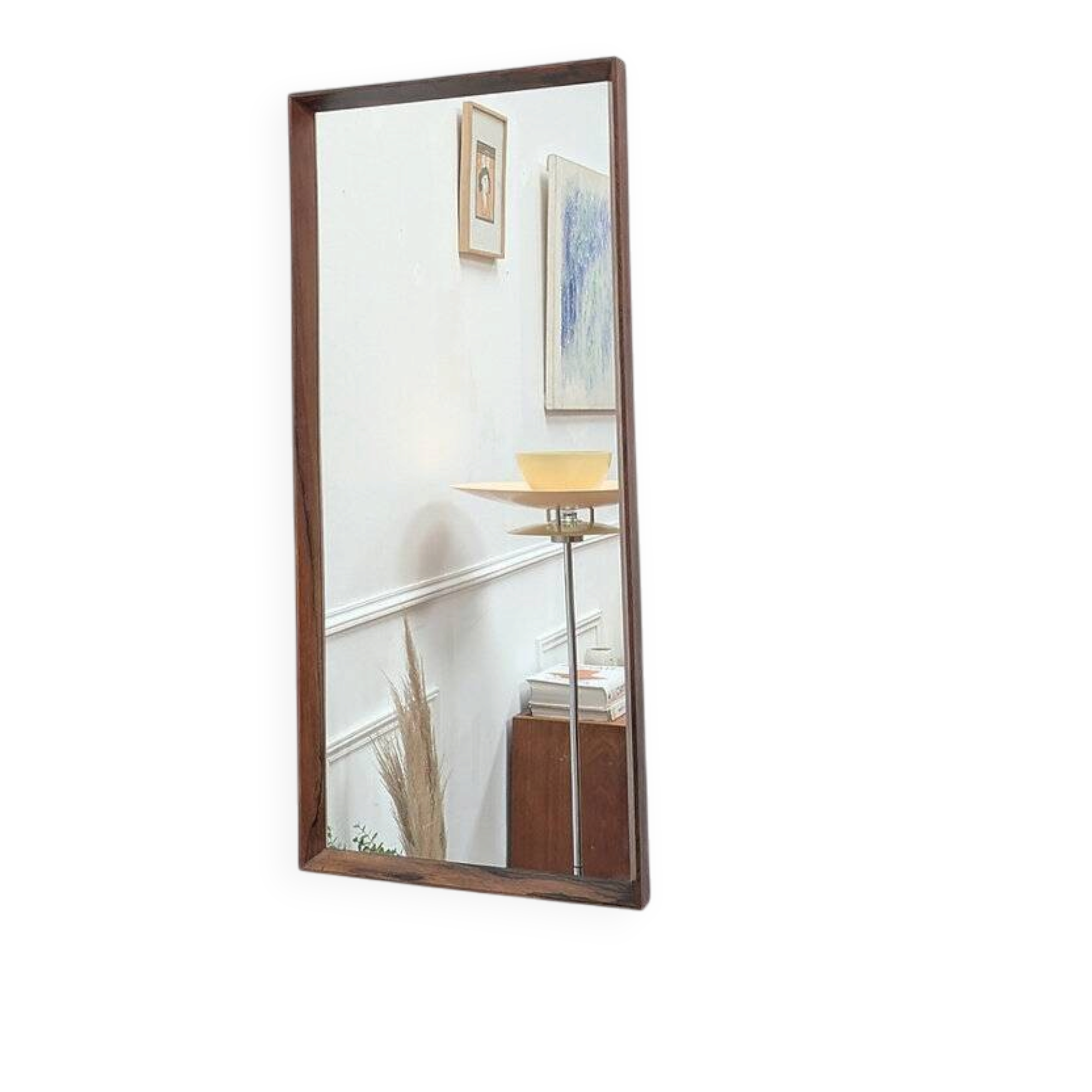 Miroir scandinave en palissandre