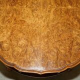 Vintage 1940s Burr Walnut swivel coffee table.