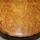 Vintage 1940s Burr Walnut swivel coffee table.