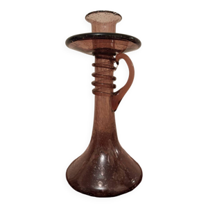 Bougeoir verre bullé - biot