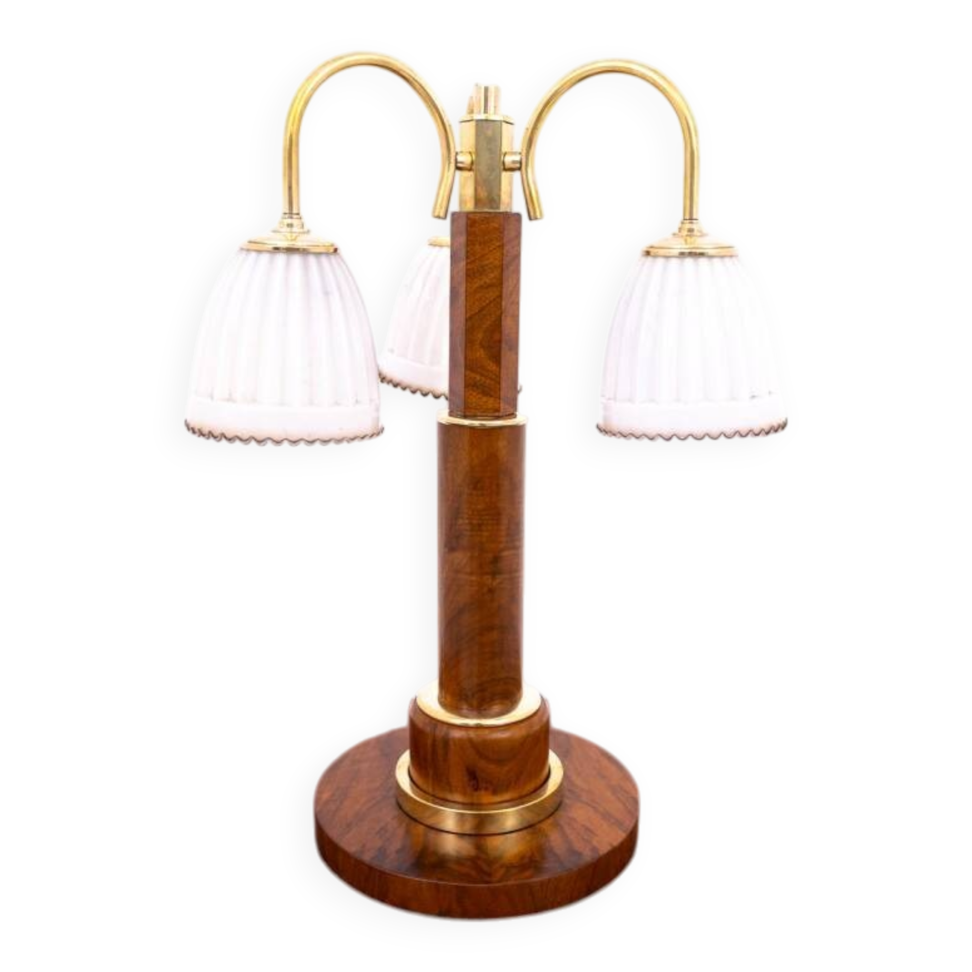 Art Deco table lamp, Poland, 1940s. After renovation.