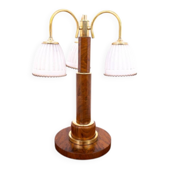 Art Deco table lamp, Poland, 1940s. After renovation.