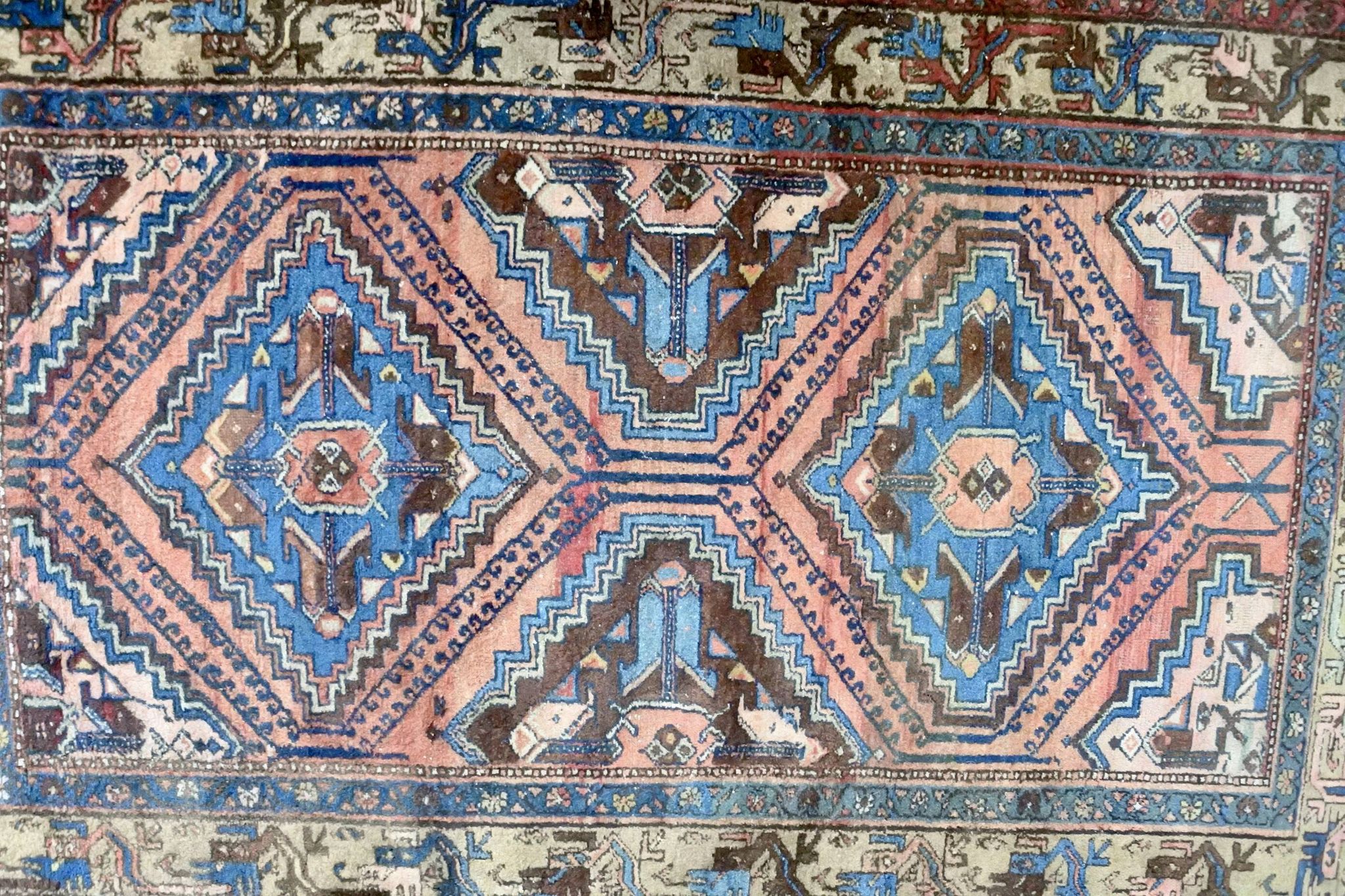 Vintage Hamadan rug 203x130cm