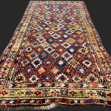 Old kurdish carpet, multicolored, circa 1880
