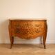 Louis XV commode inlaid with wood and marble