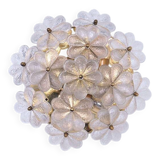Lampe fleur en cristal Ernst Palme, années 1970