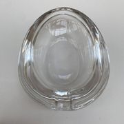 Large glass crystal ashtray by Art Vannes France