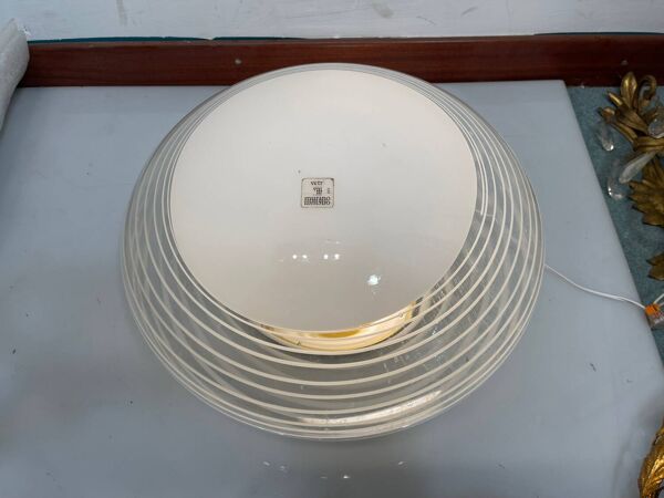 Lot de 2 plafonniers en verre de Murano