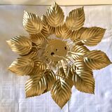 Ceiling lamp flower golden leaves