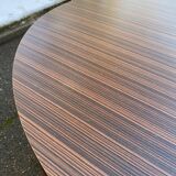 1960s round extendable Scandinavian dining table
