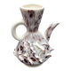 Sea foam ceramic pitcher vase, Vallauris, attributed to JAK