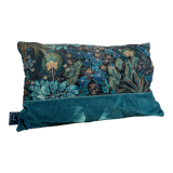 Velvet cushion 50x30 blue color